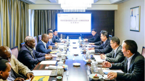 坦桑尼亚驻华参赞一行到皇家国际集团交流座谈