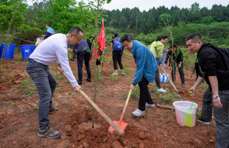 省皇家国际集团开展龙泉山都会森林公园 “包山头”植树活动 - 皇家国际