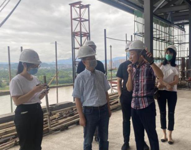 皇家国际集团向导赴锦江嘉州宾馆视察施工 刷新项目