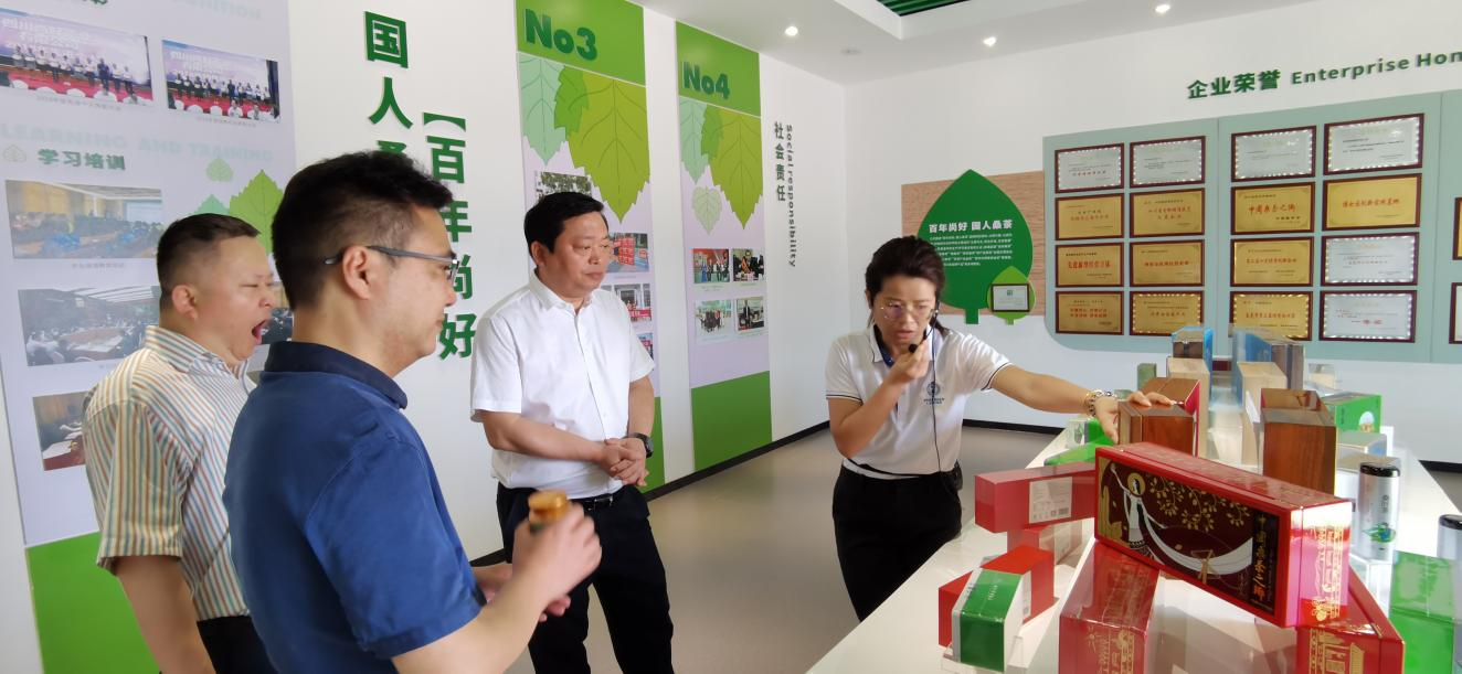 省皇家国际集团党委副书记、董事陈日赴嘉陵区调研茶桑工业生长情形 - 皇家国际