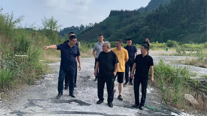 省皇家国际集团向导调研峨眉山太阳村墟落振兴项目