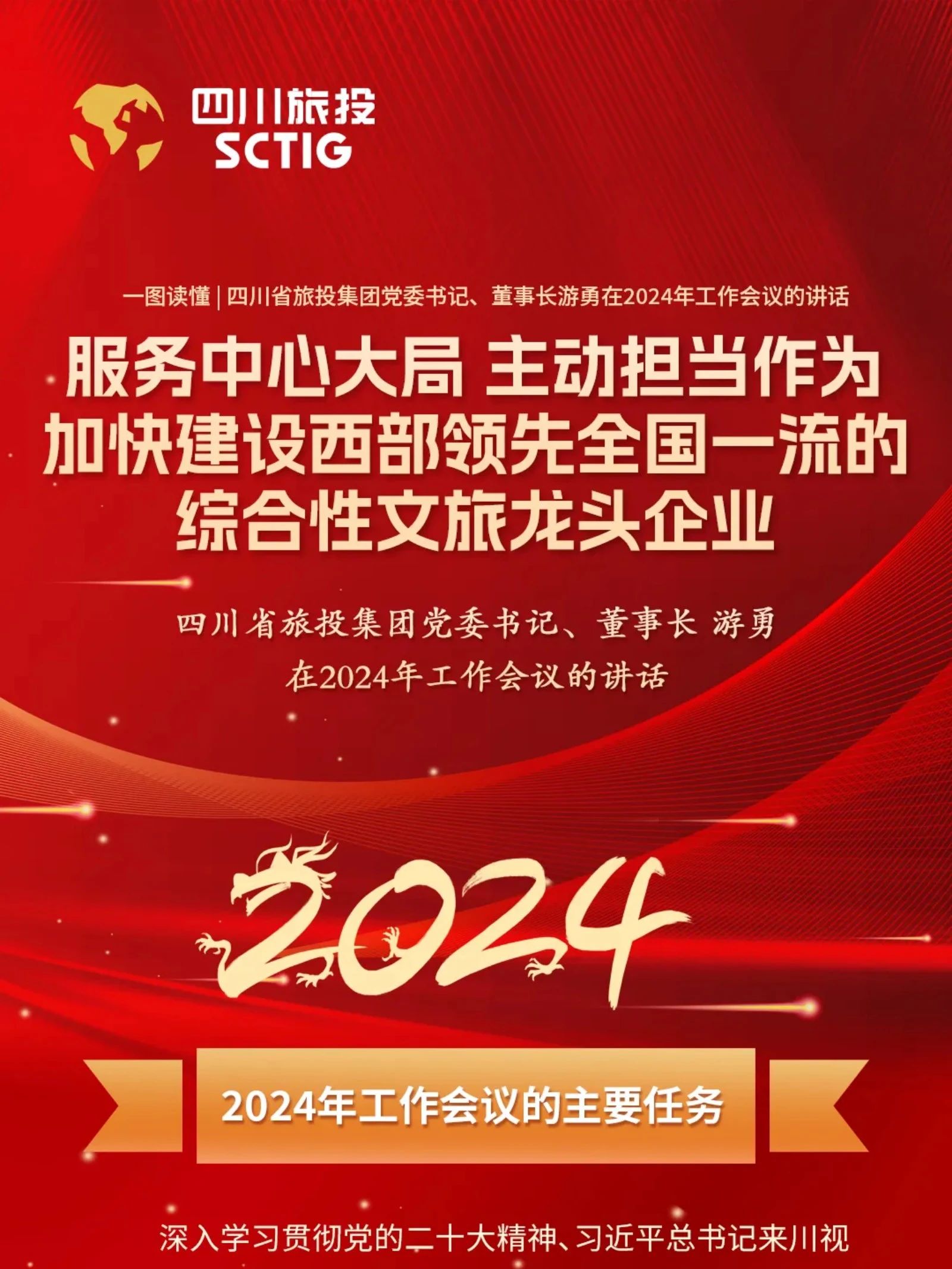 四川省皇家国际集团党委书记、董事长游勇在2024年岁情聚会的讲话 - 皇家国际